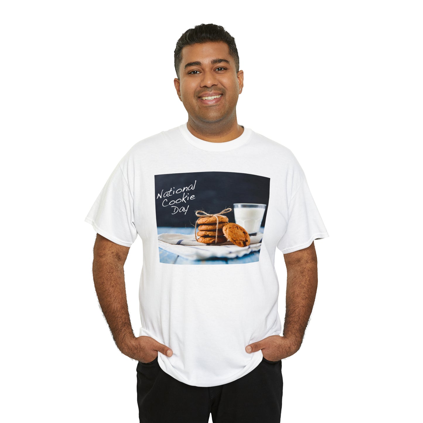 National Cookie Day  Unisex Heavy Cotton Tee Express Delivery in Continental US
