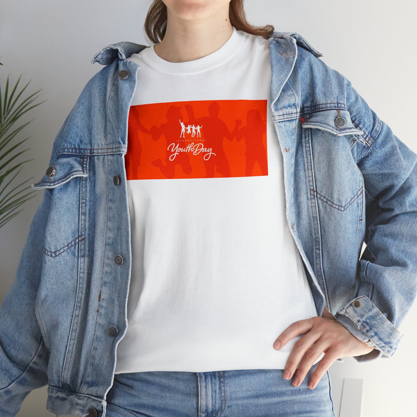 International Youth Day Unisex Heavy Cotton Tee Express Delivery in Continental US
