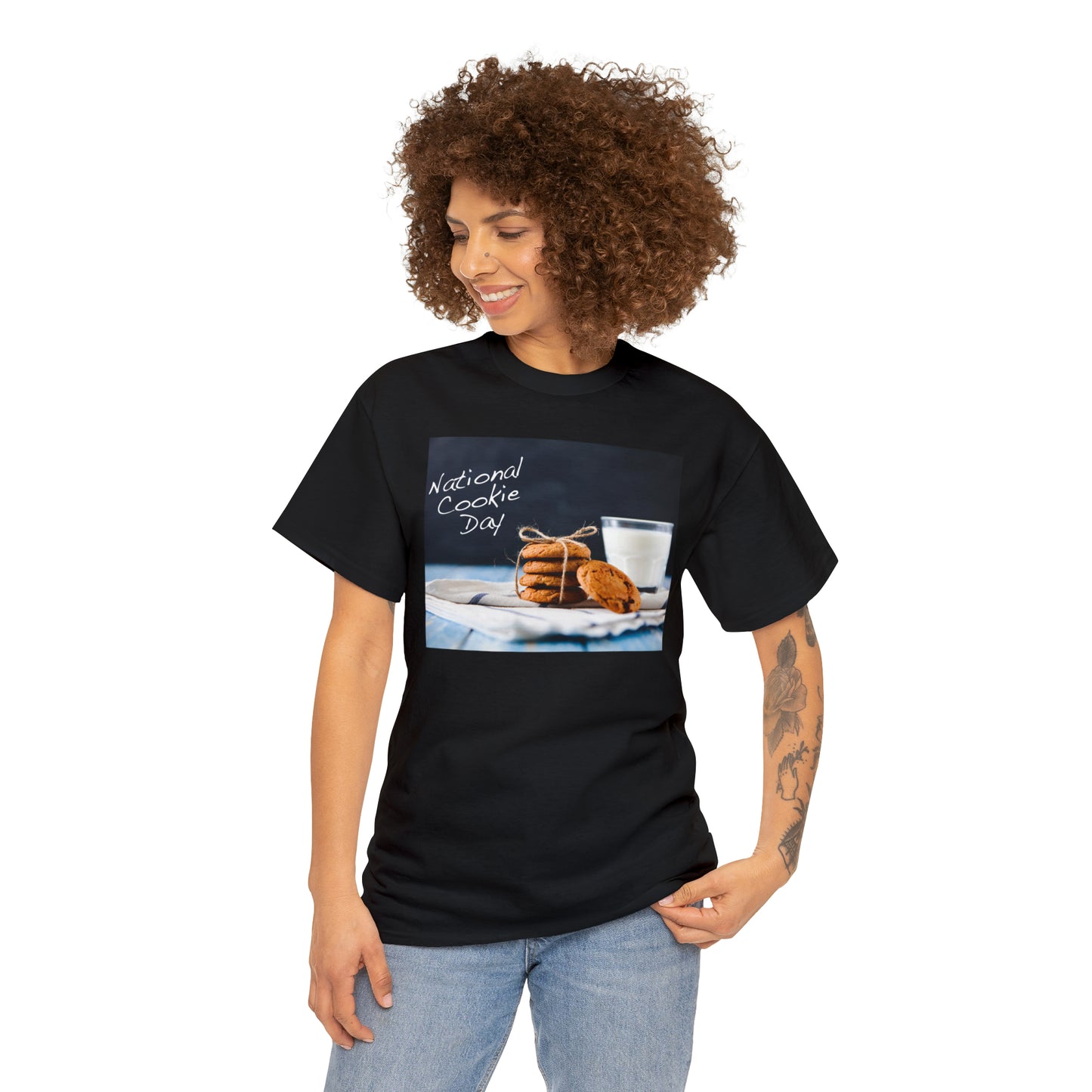 National Cookie Day  Unisex Heavy Cotton Tee Express Delivery in Continental US
