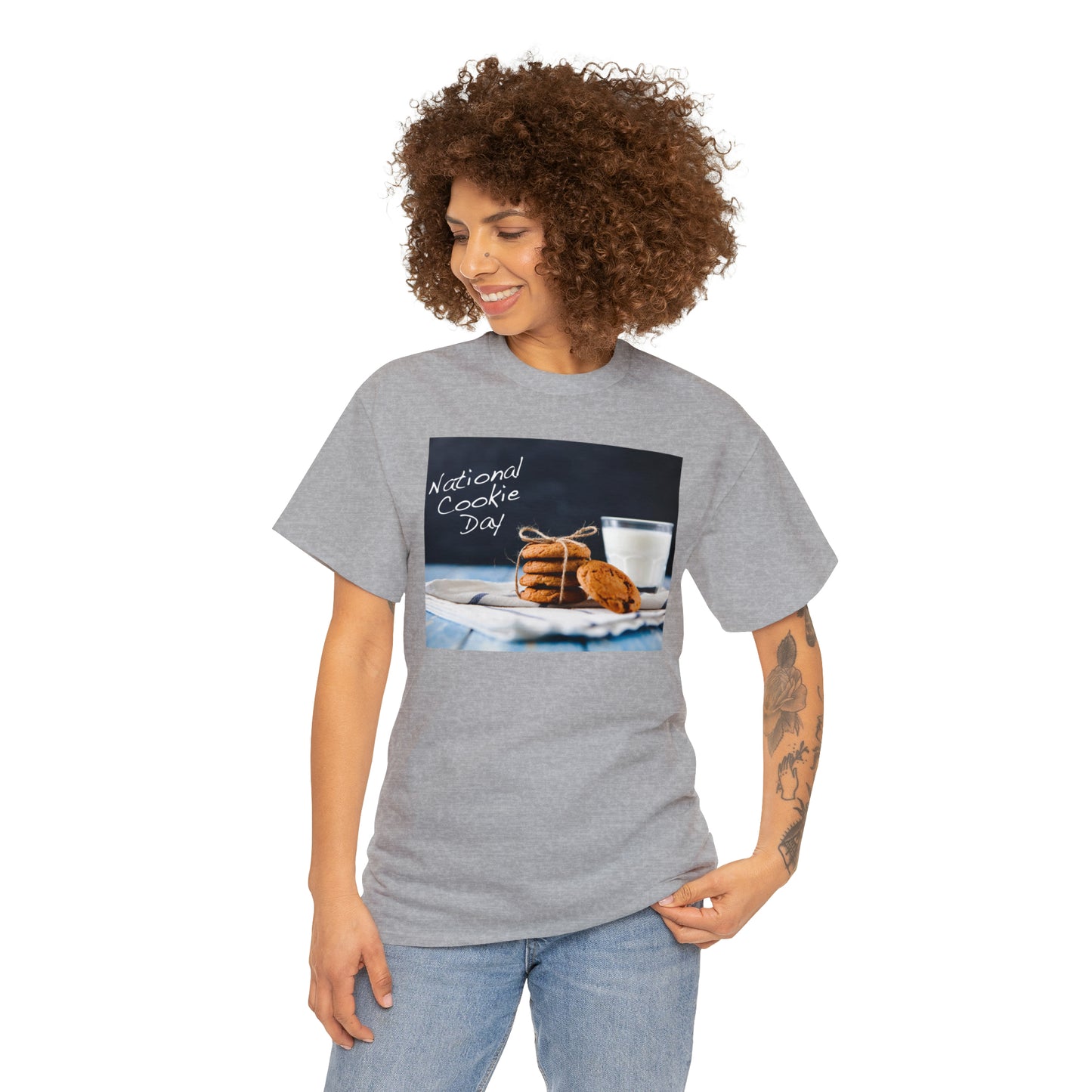 National Cookie Day  Unisex Heavy Cotton Tee Express Delivery in Continental US