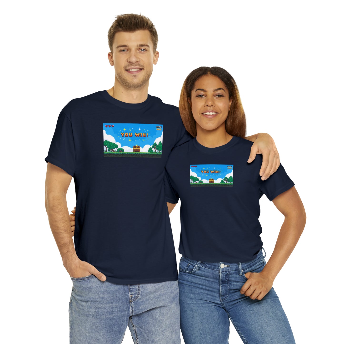 You Win Unisex Heavy Cotton Tee Express Delivery in Continental US