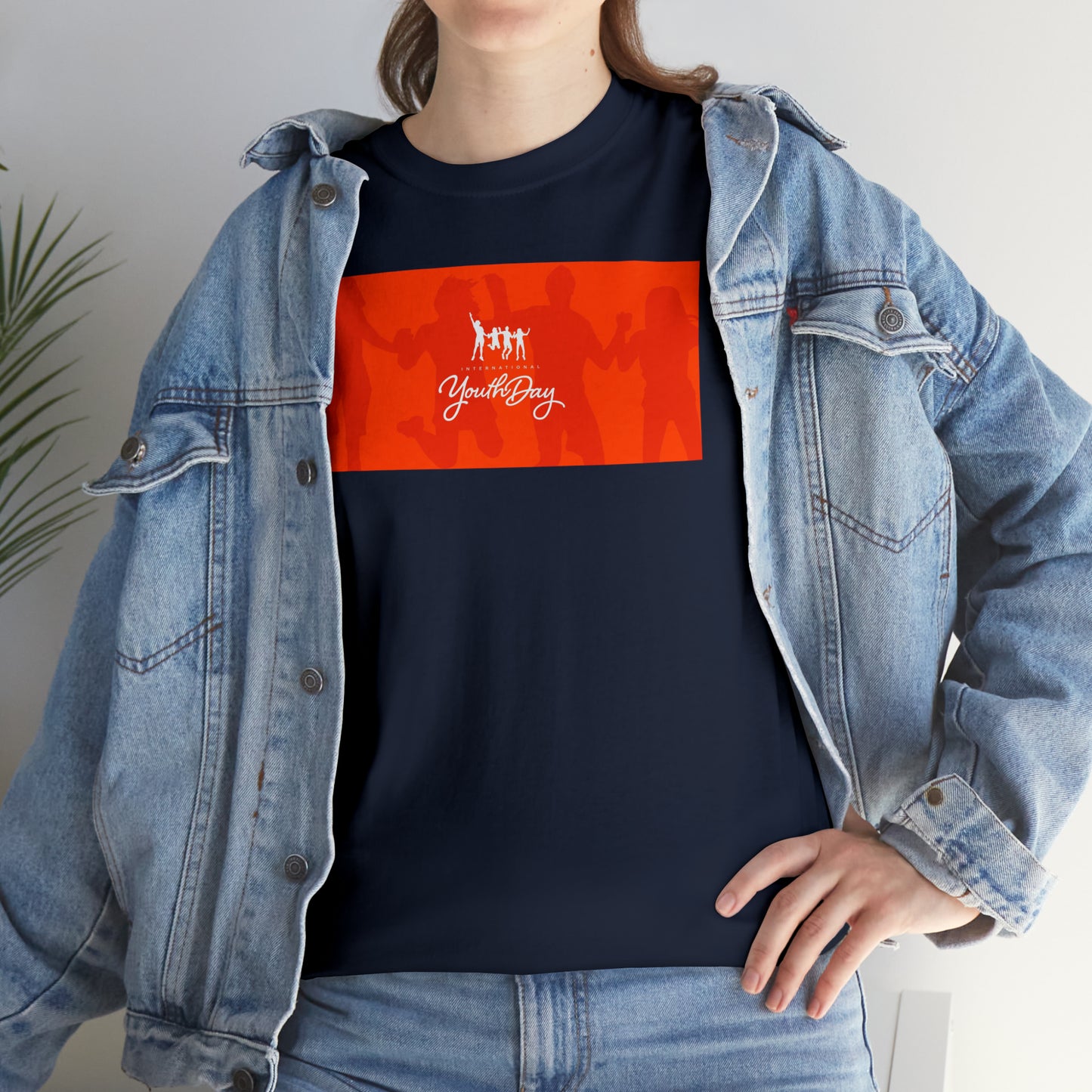 International Youth Day Unisex Heavy Cotton Tee Express Delivery in Continental US