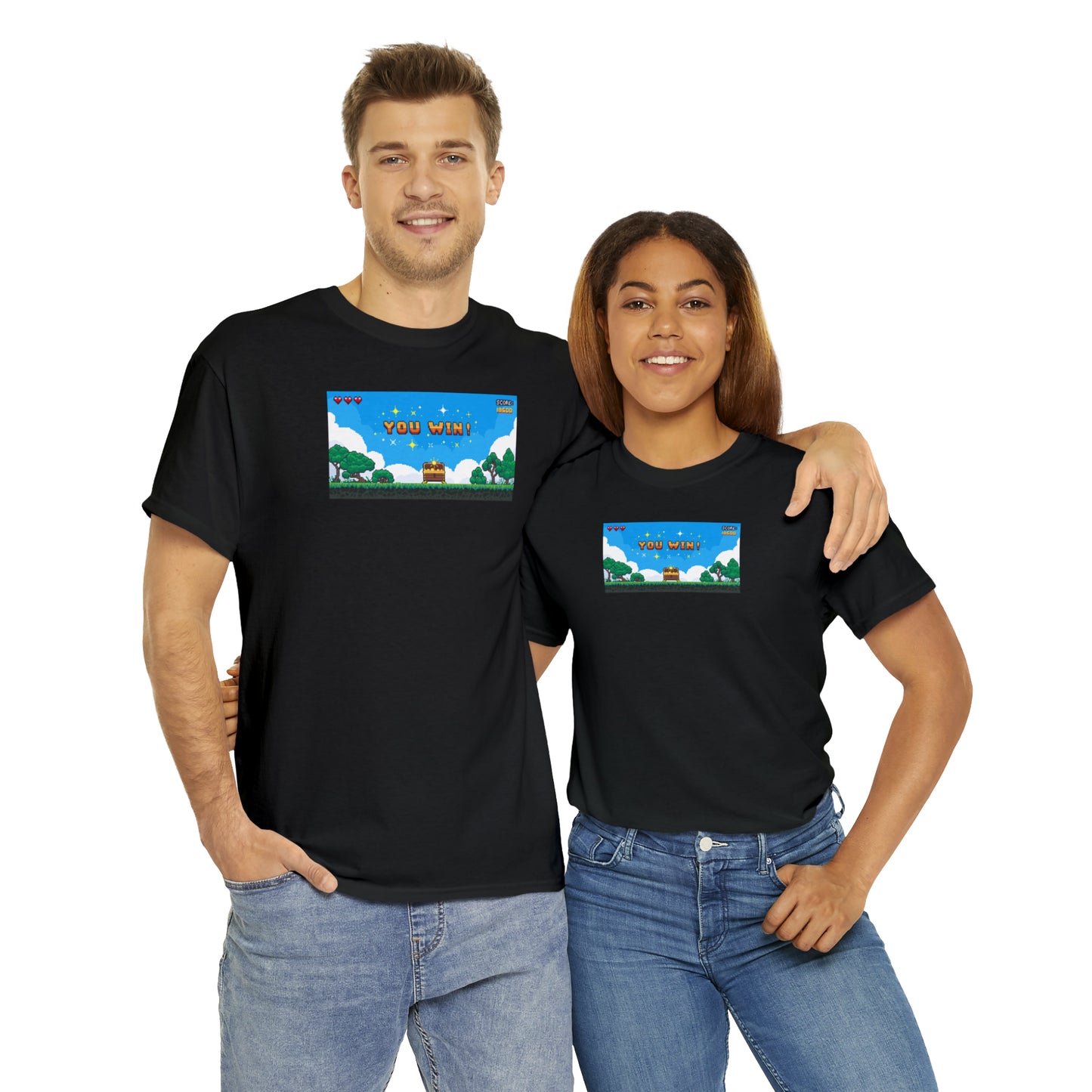 You Win Unisex Heavy Cotton Tee Express Delivery in Continental US