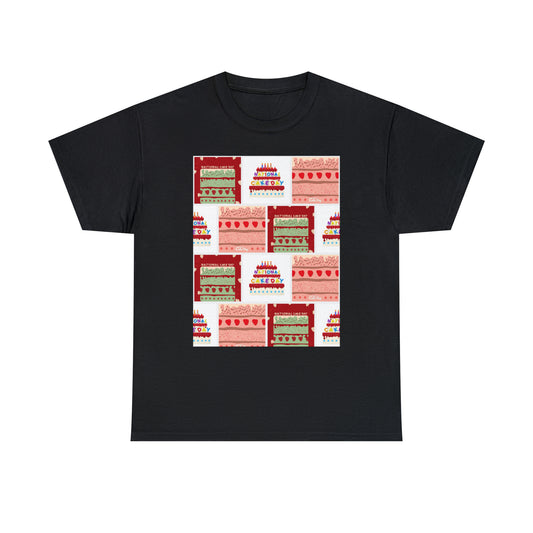 National Cake Day Unisex Heavy Cotton Tee Express Delivery in Continental US