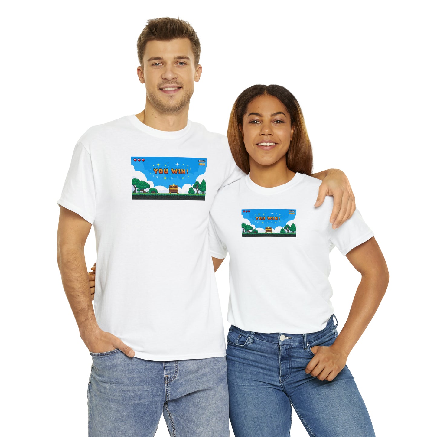 You Win Unisex Heavy Cotton Tee Express Delivery in Continental US